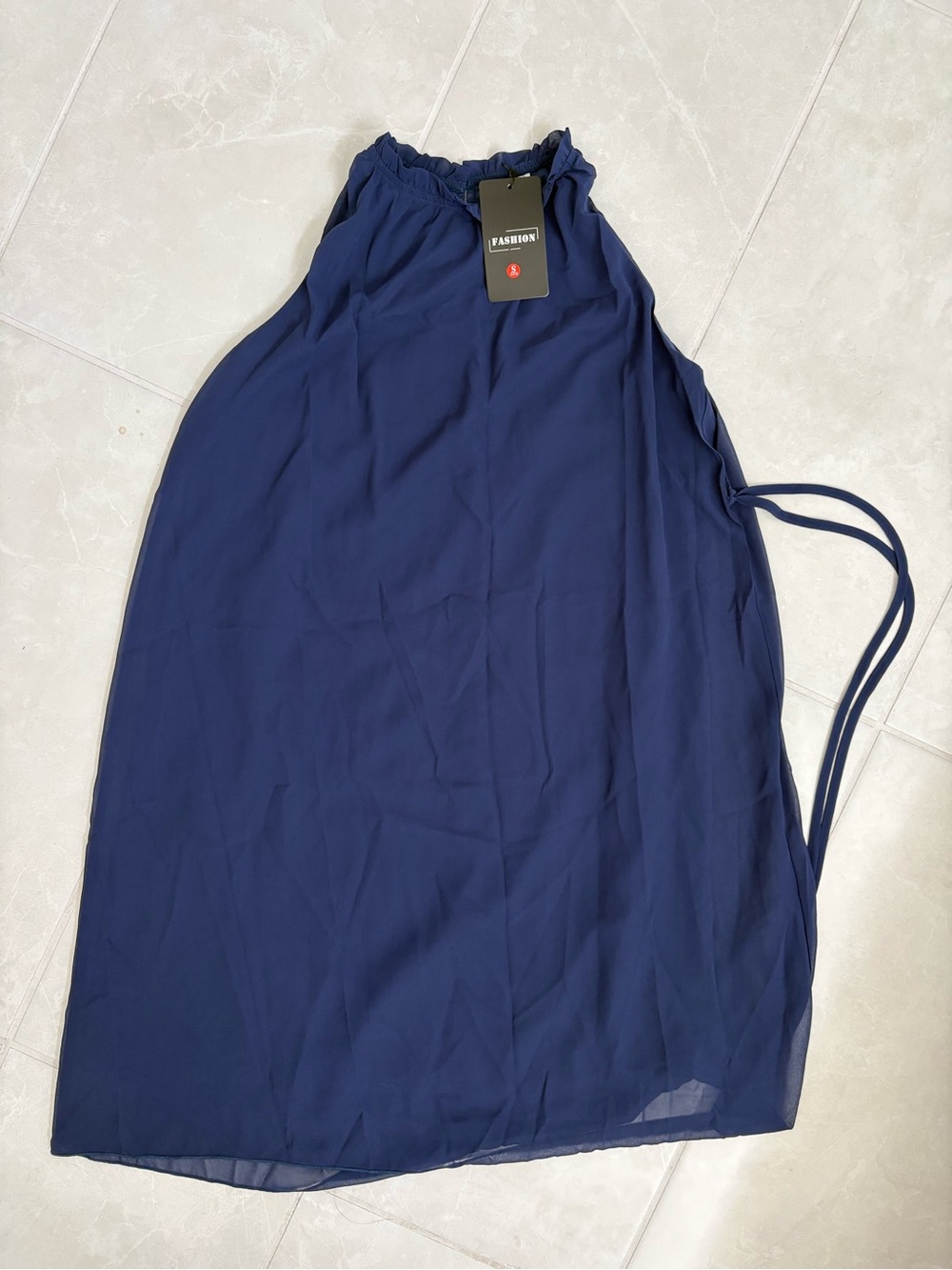 Fashion Navy Blue Women's Maxi Skirt